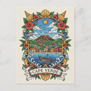 Kap Verde Reise Postkarte