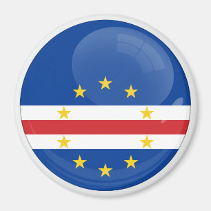 Kap Verde Rund icon flag Magnet