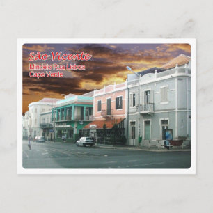 Kap Verde - Sao Vicente - Mindelo Street Lisboa Postkarte