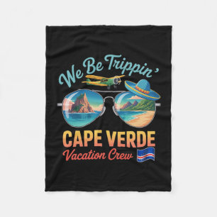 Kap Verde Urlaub Cabo Verde Flagge Stolz Verdian Fleecedecke