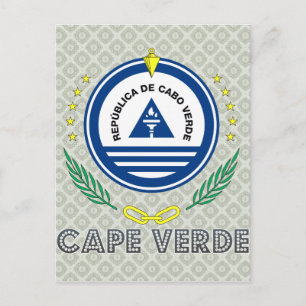 Kap-Verde-Wappen Postkarte