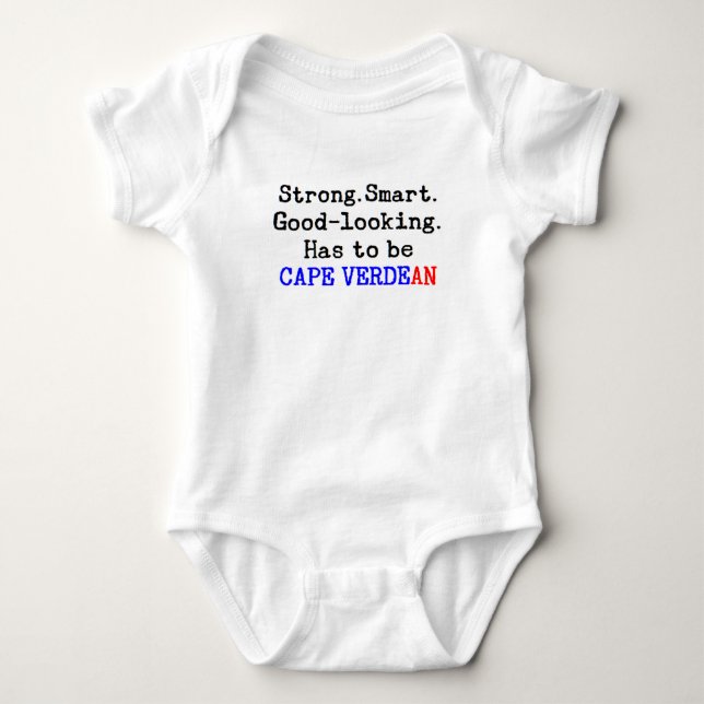 Kap-Verdean stark Baby Strampler (Vorderseite)