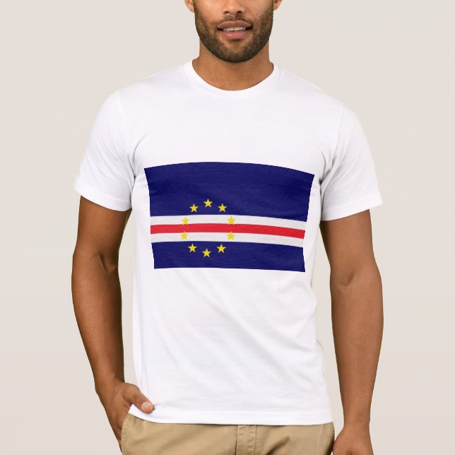 Kap-Verdes Flagge T-Shirt (Vorderseite)