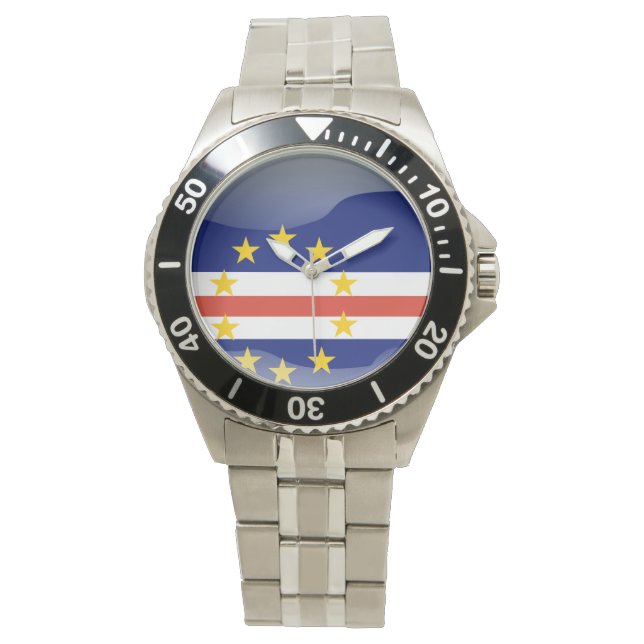kap-verdische Flagge Armbanduhr (Vorderseite)
