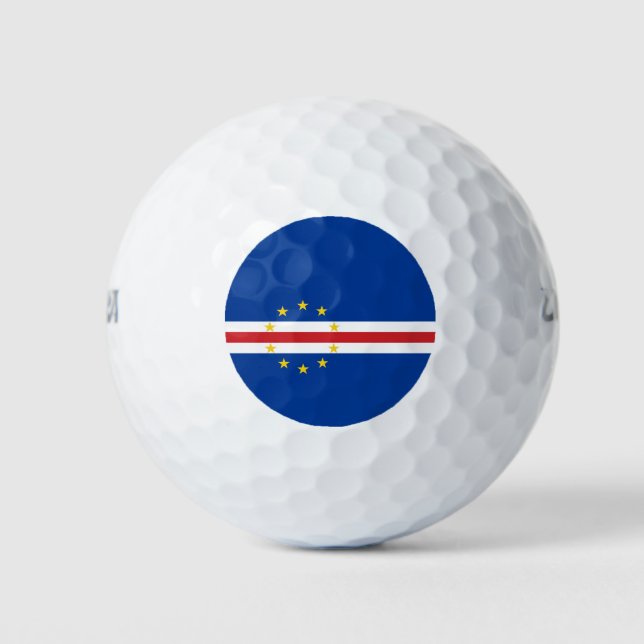 Kap-Verdische Flagge (Kap Verde) Golfball (Vorderseite)