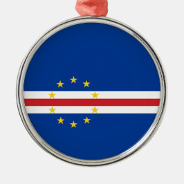 Kap-Verdische Flagge (Kap Verde) Ornament Aus Metall