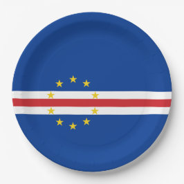 Kap-Verdische Flagge (Kap Verde) Pappteller