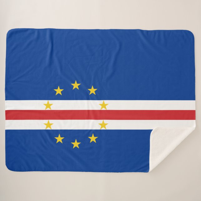 Kap-Verdische Flagge (Kap Verde) Sherpadecke (Vorderseite (Horizontal))