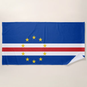 Kap-Verdische Flagge (Kap Verde) Strandtuch