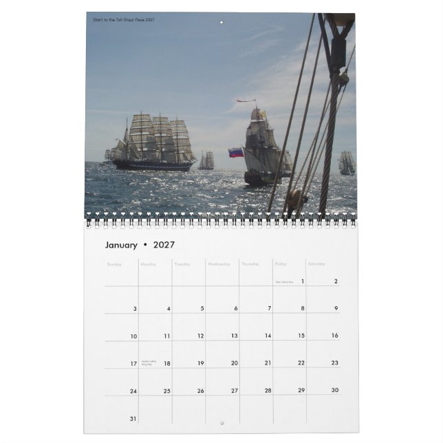 Kap Windjammers Anhänger-Kalender Kalender (Jan 2027)