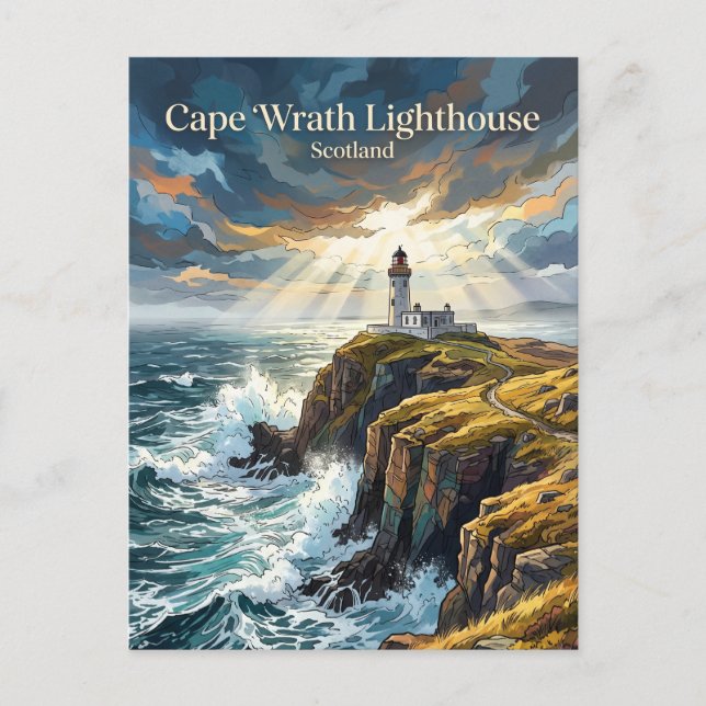 Kap Wrath Schottland Postkarte (Vorderseite)