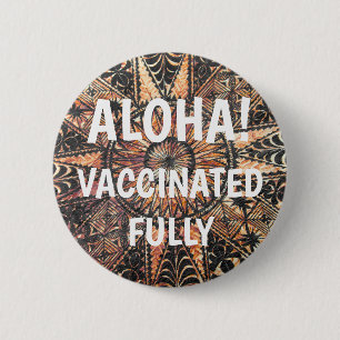 Kapa Hawaiian Tattoo Tapa Aloha geimpft Button