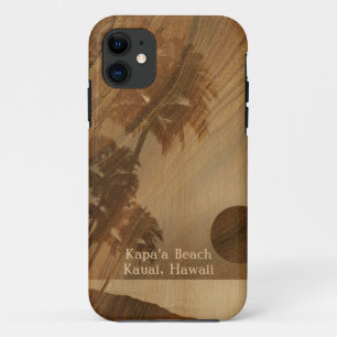 Kapaa Sonnenuntergang-hawaiisches Imitat Koa Case-Mate iPhone Hülle