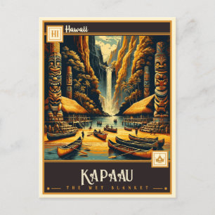 Kapaau, Hawaii VINTAG Postkarte