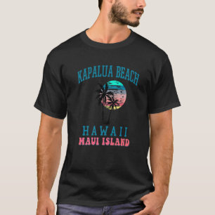 Kapalua Beach Maui Hawaii Beach Palm Tree Summer T-Shirt