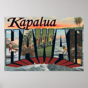 Kapalua, Hawaii - Große Briefszenen Poster