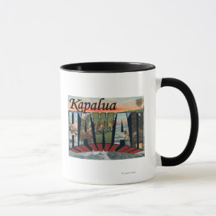 Kapalua, Hawaii - große Buchstabe-Szenen Tasse