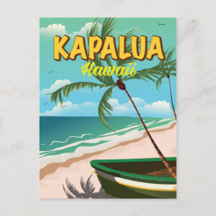 Kapalua Hawaii Reiseplakat Postkarte