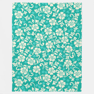 Kapalua Pareau Hawaiianischer Hibiskus Fleecedecke