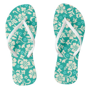 Kapalua Pareau Hawaiianischer Hibiskus Flip Flops