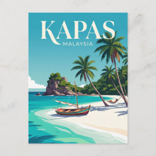 Kapas Insel Malaysia Postkarte