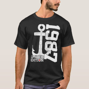 Kapazität 35 Jahre 1987 Matrosen 35. Geburtstag T-Shirt