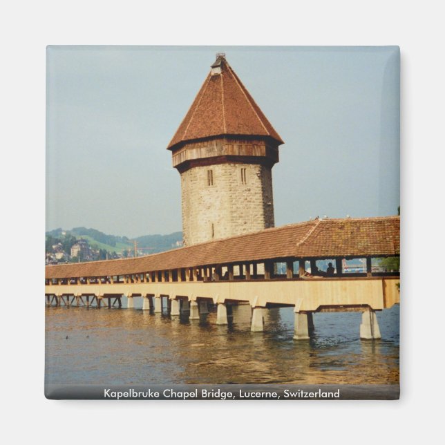 Kapelbruke Kapellbrücke, Luzern, Schweiz Magnet (Vorne)