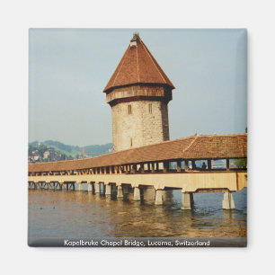Kapelbruke Kapellen-Brücke, Luzerne, die Schweiz Magnet