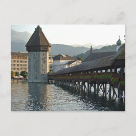 Kapellbrücke in Luzern Schweiz Postkarte