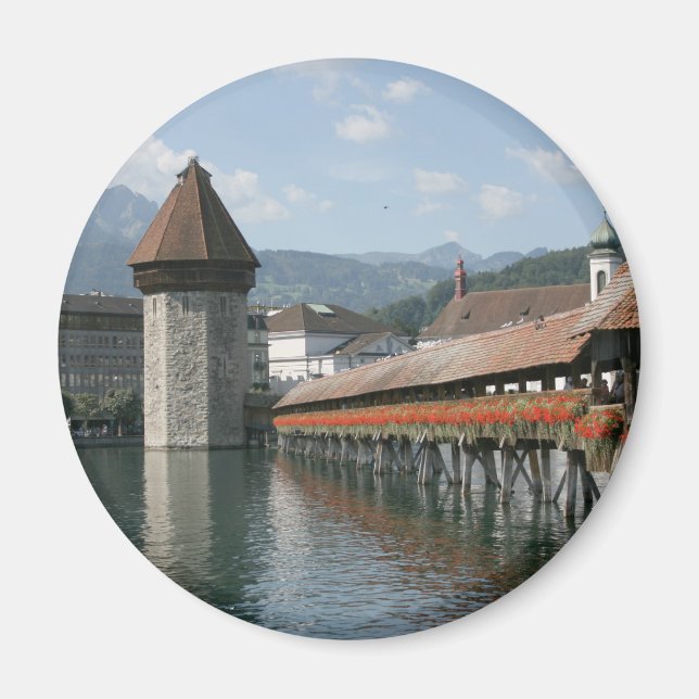 Kapellbrücke, Luzern, Schweiz Magnet (Vorne)