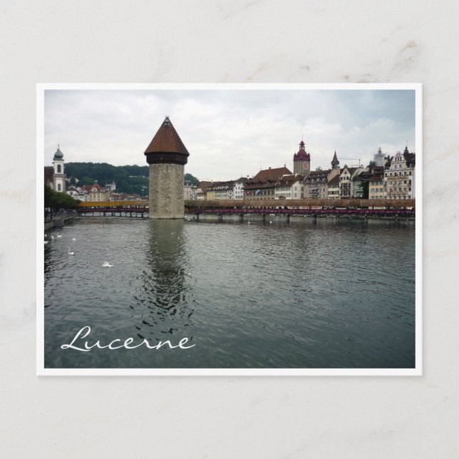 Kapellbrücke Luzerne Postkarte (Vorderseite)