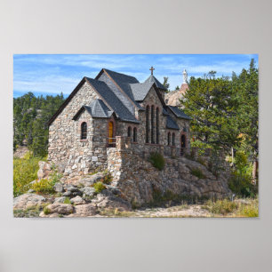 Kapelle am Felsen, Allenspark, Colorado Poster