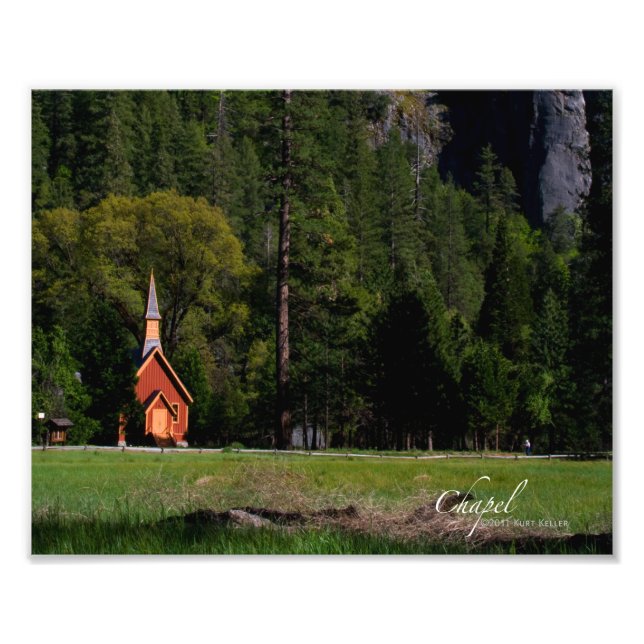 Kapelle bei Yosemite Fotodruck (Vorne)