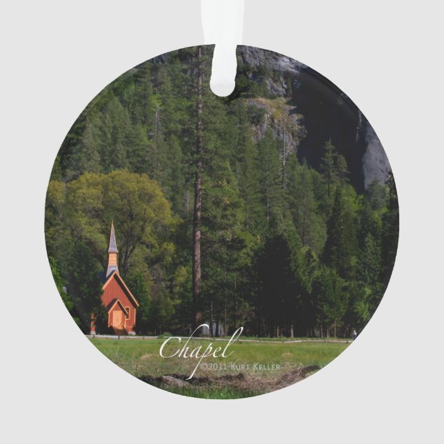 Kapelle bei Yosemite Ornament (Rückseite)
