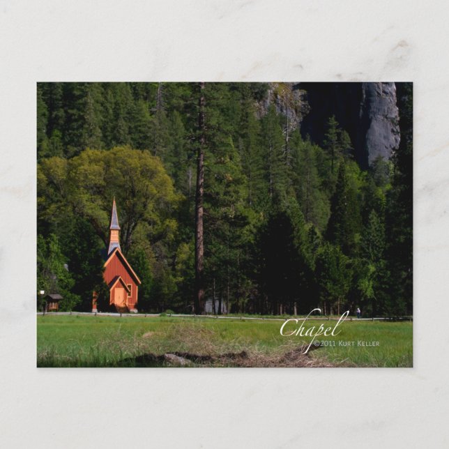 Kapelle bei Yosemite Postkarte (Vorderseite)