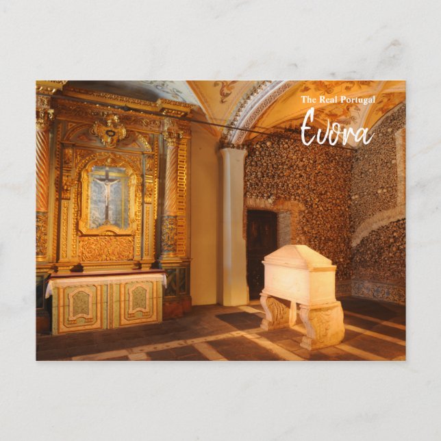 Kapelle der Knochen - Evora - Das echte Portugal Postkarte (Vorderseite)