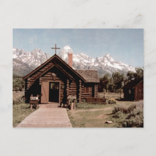 Kapelle der Verklärung Vintage Wyoming Postkarte