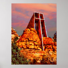 "Kapelle des Heiligen Kreuzes" Kunst Sedona Poster