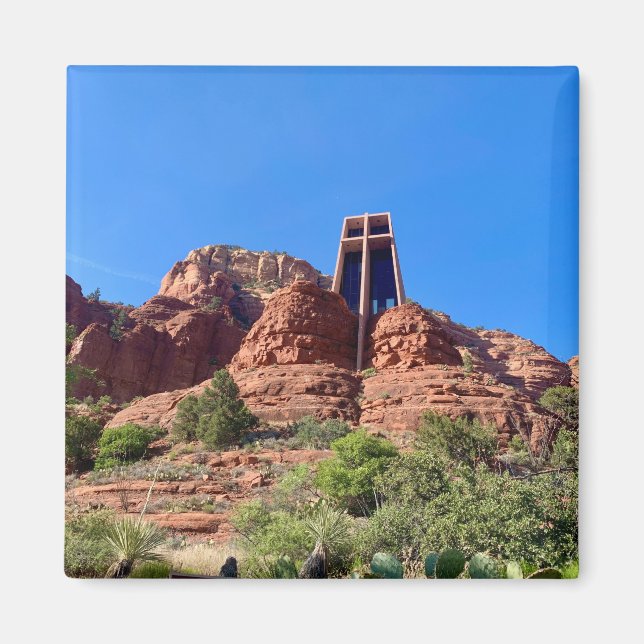 Kapelle des Heiligen Kreuzes Sedona Magnet (Vorne)