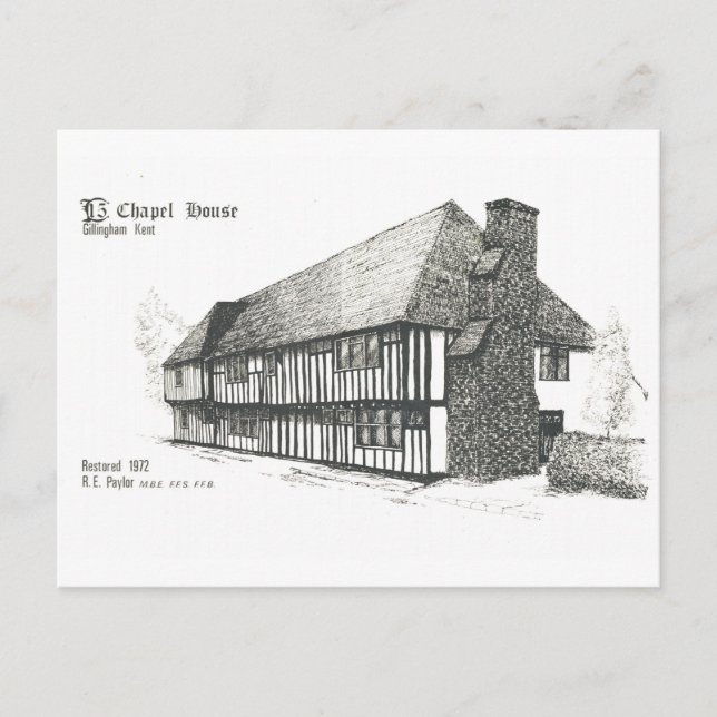 Kapelle Haus, Rainham Postkarte (Vorderseite)