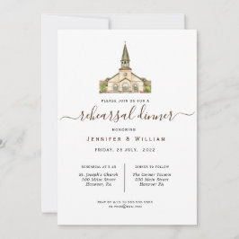 Kapelle Hochzeit Probe Abendessen Einladung