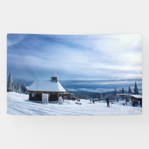 Kapelle im Alpenschnee Banner