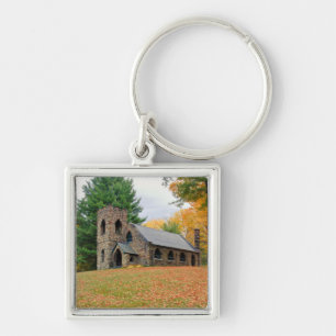 Kapelle im Herbst Schlüsselanhänger
