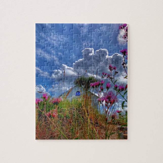 Kapelle im Hügelpuzzle Puzzle (Vertikal)