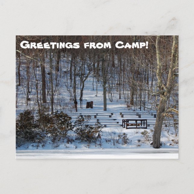 Kapelle im Winter Postkarte (Vorderseite)