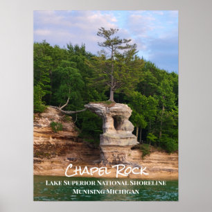 Kapelle Rock Lake Superior National Shoreline Poster