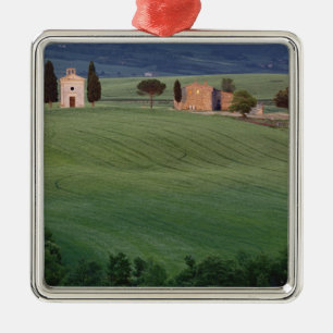 Kapelle San Quirico d'Orcia, Toskana, Italien Silbernes Ornament