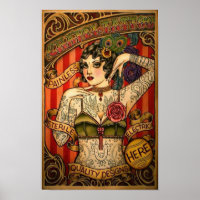 Kapelle Tattoo Vintag Tattoo Shop Poster