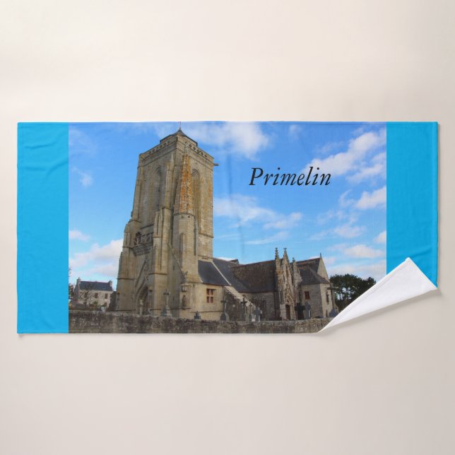 Kapelle von Saint Tugen, religiöse Primelin, archi Badehandtuch (Badehandtuch)