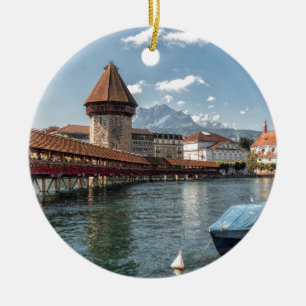 Kapellen-Brücken-Luzerne, die Schweiz Keramik Ornament